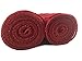 Red Burlap Craft Ribbon Roll (5.5 in Wide x 15 Ft Long) - Pack of 2