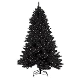 7.5' Pre-Lit Black Cashmere Tree
