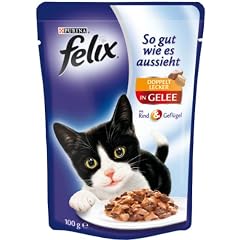 Felix So gut wie es aussieht Doppelt lecker mit Rind & Gefl�gel 100g Katzenfutter (20er Pack) von Purina