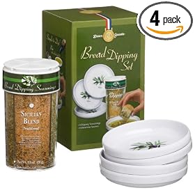 Dean Jacobs 5-piece Melamine Bread Dipping Set, 4.0-Ounce Boxes (Pack of 4)