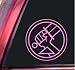 Hellboy Bureau for Paranormal Research and Defense Vinyl Decal Sticker - Pink