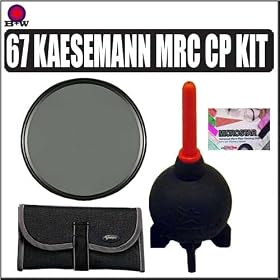 B & W 67MM Multi-Coated Mrc Kaesemann Circular Polarizer Filter KIT For Nikon 70-300mm f/4.5-5.6G ED-IF AF-S VR Zoom Nikkor