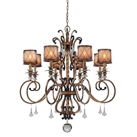 Minka Lavery Aston Court 4756-206 Large 8-LT 480w (42"H x 38"W) Chandelier Lighting in Bronze