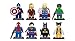 8pcs Super Heroes Iron Man Spiderman Superman Batman Hulk Wolverine Building Blocks Brick Minifigure Toy