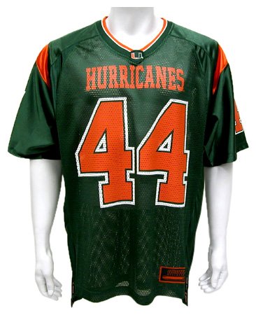 Buy Miami Florida Hurricanes Youth Rivalry Printed Football Jersey by Colosseum Athletics