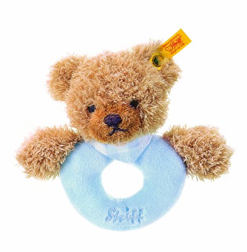 Steiff 237058 - Schlaf Gut B&auml;r Greifring 12 cm blau Preisvergleich
