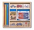 Melissa & Doug WOODEN VEHICLE STAMP SET