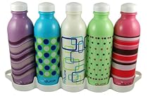 Base Brands 16-Ounce Reduce WaterWeek Bottle, Set of 5