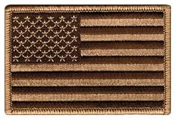 American Flag Embroidered Patch Desert Tan Subdued United States of America Subdued Camo Military Uniform Emblem
