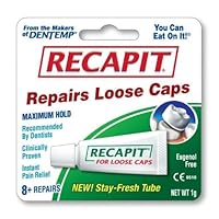 Recapit Temporary Cement Exclusively For Loose Caps And Crowns. , 1 g Blister Pack (Pack of 6)