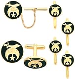 Thumbnail image for Gold Plated Masonic Shrine Set – Tie Tac, Cuff Links, 4…