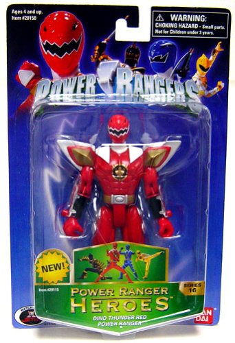 51nZ4IrunpL Power Rangers Heroes Dino Thunder Series 16 Action Figure Red Ranger