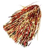 NCAA Red-Gold Metallic Rooter Pom