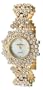 Peugeot Women's 7029G Gold-Tone Swarovski Crystal Accented Bracelet Watch