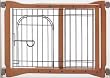 Richell Wood Pet Sitter Gate, Autumn Matte Finish