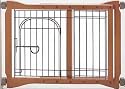 Richell Wood Pet Sitter Gate, Autumn Matte Finish