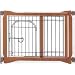 Richell Wood Pet Sitter Gate, Autumn Matte Finish