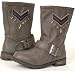 Ankle High Military Navy Army Womens Gray BOOTS