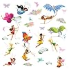 RoomMates RMK1493SCS Disney Fairies Wall Decals with Glitter Wings
