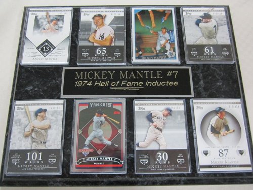 New York Yankees Mickey Mantle 8 Card Plaque
