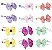 Qandsweet 6 Pair Baby Girl's Bows Flowers Ball Ponytail Holder Hair Tie Hair Rope