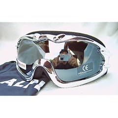ALPLAND SKI SNOWBOARDBRILLE SKIBRILLE CHROM SILVER LENS