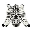Zebra | Playmat & Rug | Faux Fur | 3 foot X 5 foot