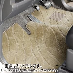 【クリックで詳細表示】【スバル】R1/r1 専用フロアマット - [17.01-22.03][RJ1・2] - ＜シーライン/ベージュ＞ MAT WORLD(マットワールド)
