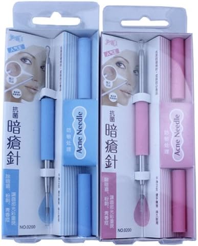 19Beauty ® BlackHead Acne Spot Zit Whitehead Facial Comedone Extractor / Removal TOOL (Pink)