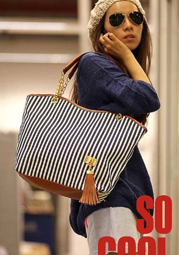 Simplified Style Handbag Elegant Shoulder Bag Canvas Purse