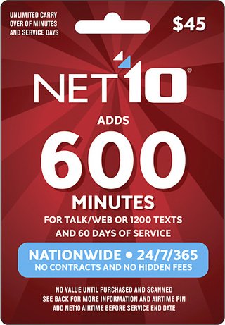 Net10 MINUTES, REFILL, image