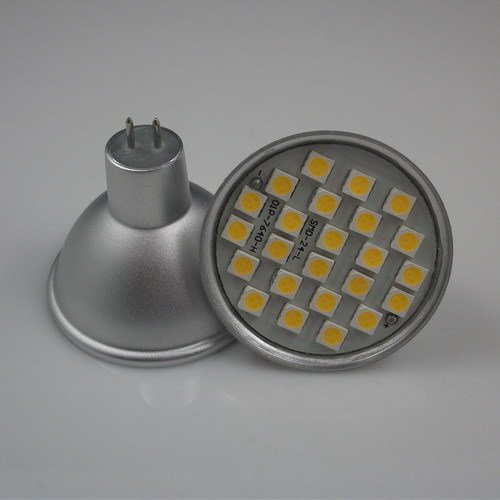 5w 24 SMD LED Energy Saving MR16 bulb 400 Lumens 