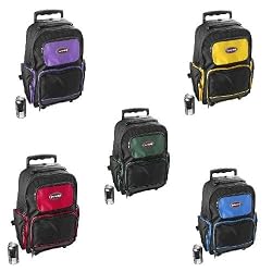 Durable Rolling Wheel School Backpack Hiking Bag Wheeled - 9 Colors Available