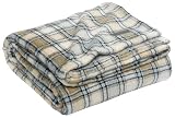 Columbia Coral Fleece Throw, Cabin Plaid Print