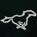 Iron on Hot Fix Rhinestone Motif Design Crystal Mustang