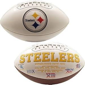 Pittsburgh Steelers Embroidered Logo Signature Series Full Size Football