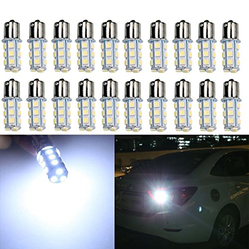 20 x1156 1141 1003 ba15s 18 smd rv camper white led lig…