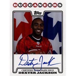 Buy 2008 Topps Rookie Premiere Autographs #DJA Dexter Jackson (WR) RC - Rookie Insert Card -...