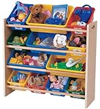 Tot Tutors Kids' Toy Organizer With Storage Bins, Primary Colors