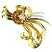 Antique Diamond, Topaz and Sapphire Brooch, circa 1940s