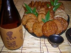 お中元限定　送料無料　薩摩揚げと焼酎セット　（やきいも黒瀬）