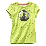Girls' Circo® Green Short-Sleeve Peace Sign Tee