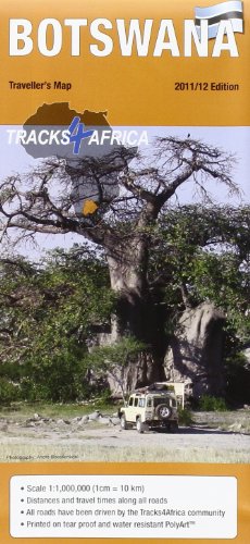 Botswana Traveler's Map