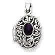 Sterling Silver Amethyst Locket