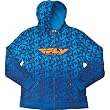 Fly Racing Flashstar Men's Hoody Zip Racewear Sweatshirt - Blue/Navy