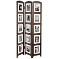 Triple-Panel Photo Screen - Chestnut