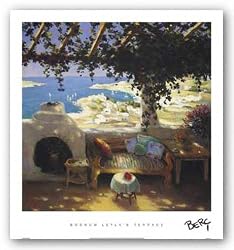 Bodrum Leyla's Terrace by Berc 24"x24" Art Print Poster