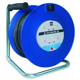 Masterplug 50m 240v Cable Reel with Thermal Cut Out and Reset Button
