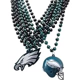 NFL Philadelphia Eagles Team Medallion, Mini-Helmet and Mardi-Gras Bead Set