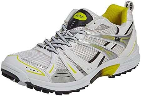 GUNN & MOORE Aura Junior Cricket Shoe, White, US4